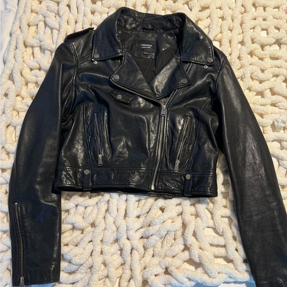 Lamarque cropped leather jacket - Picture 2 of 13